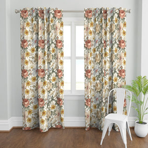 Floral Curtain Panels