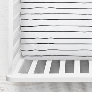 Black and White Crib Sheet