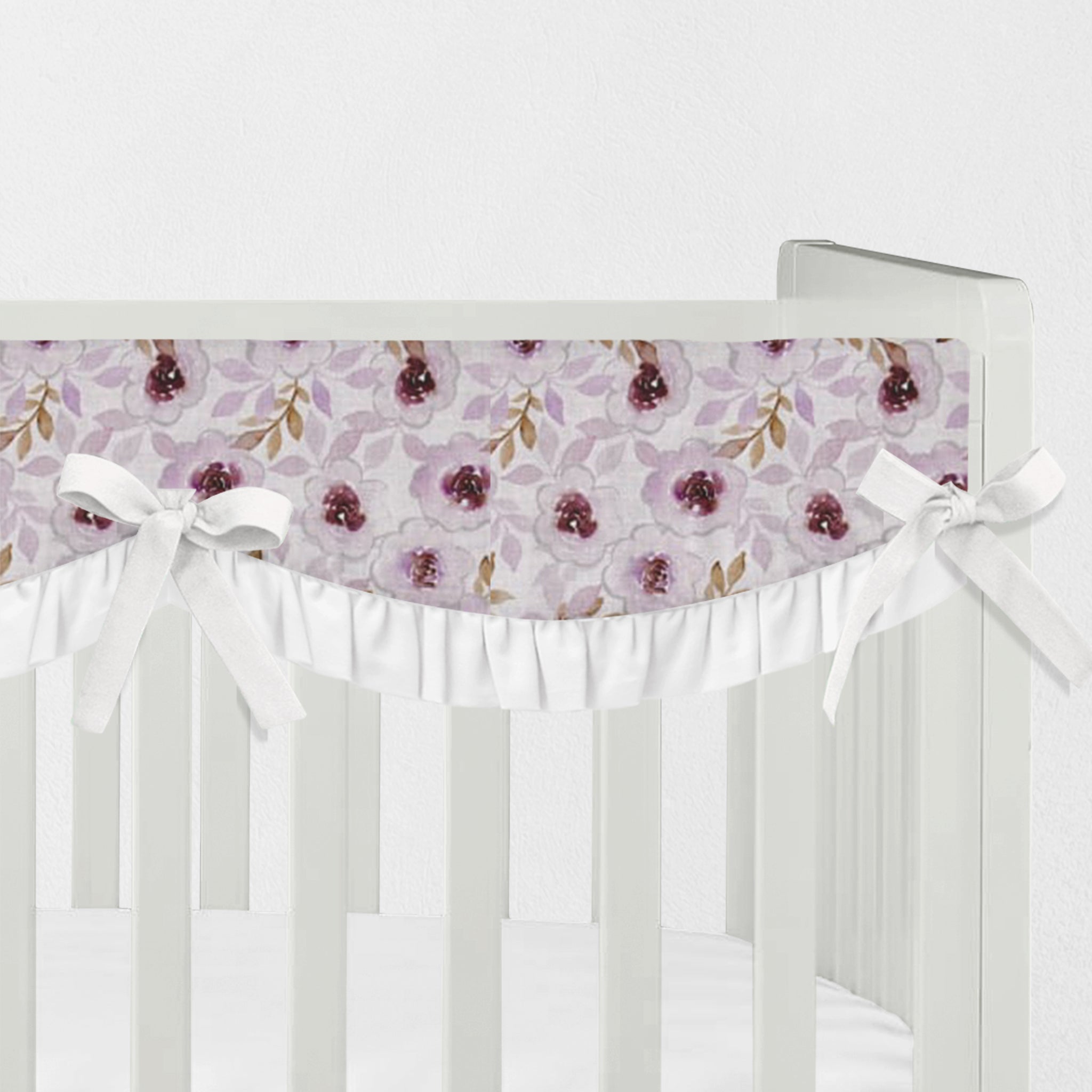 Floral Crib Rail Cover