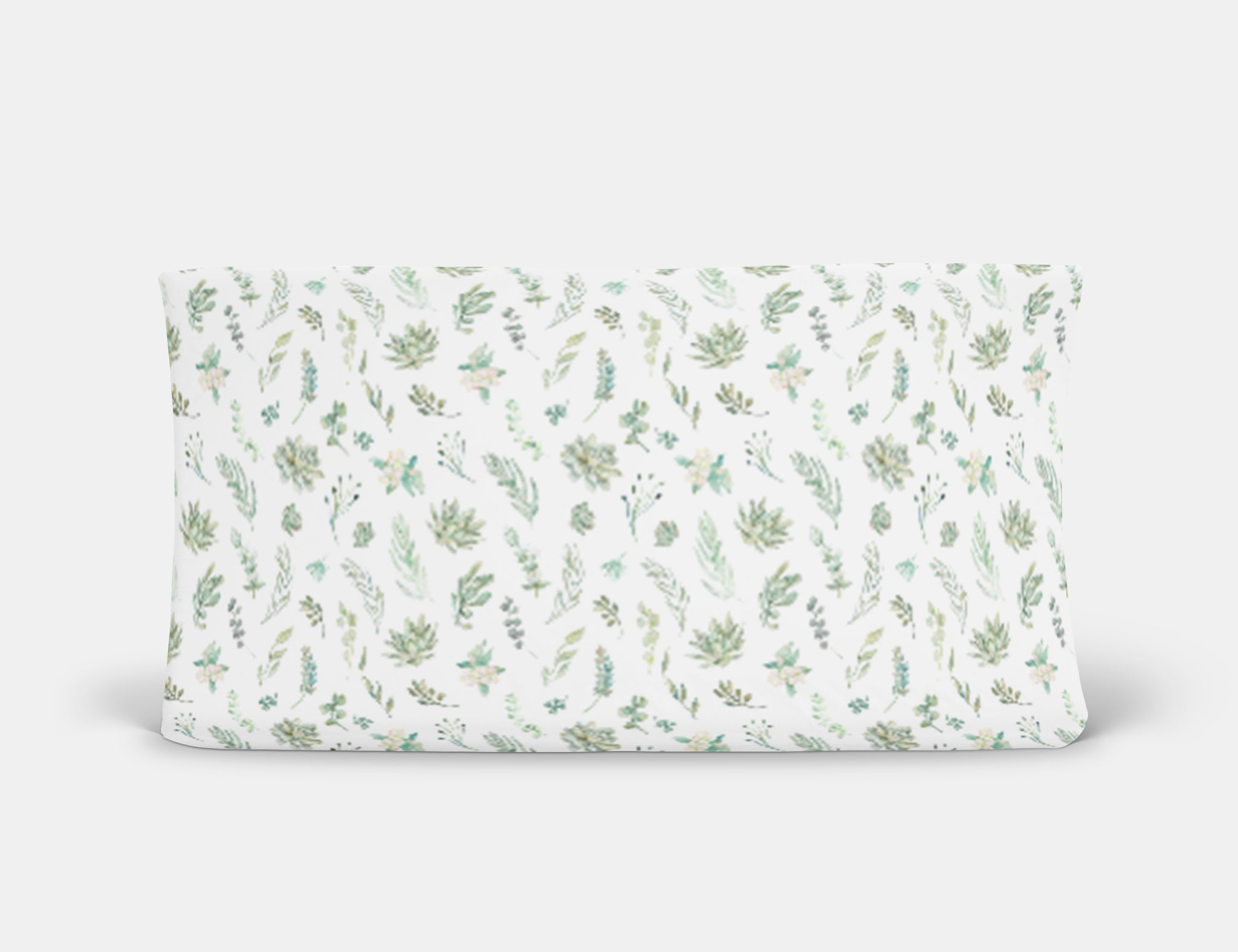 Fern Succulent Changing Pad Cover