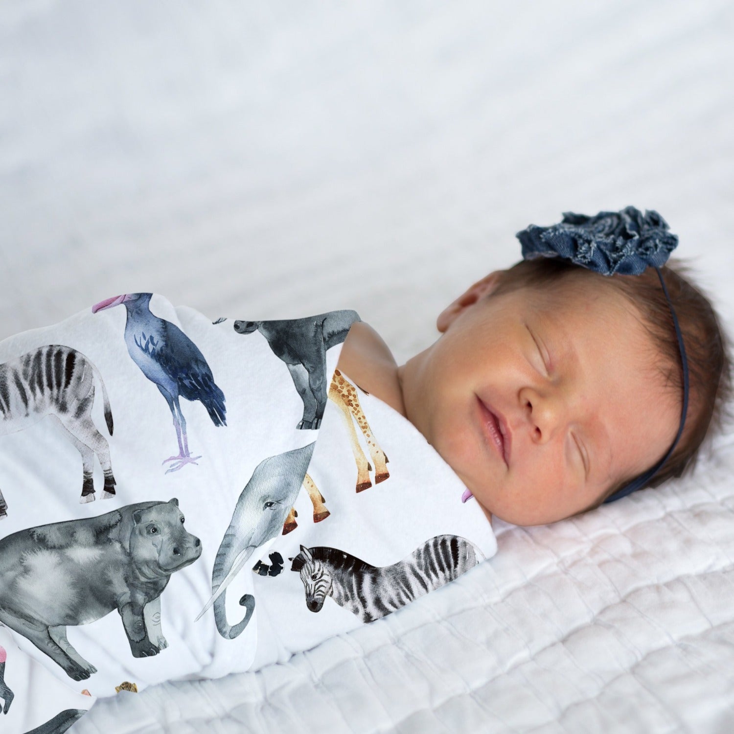 Hermann's Houston Zoo Swaddle Blanket