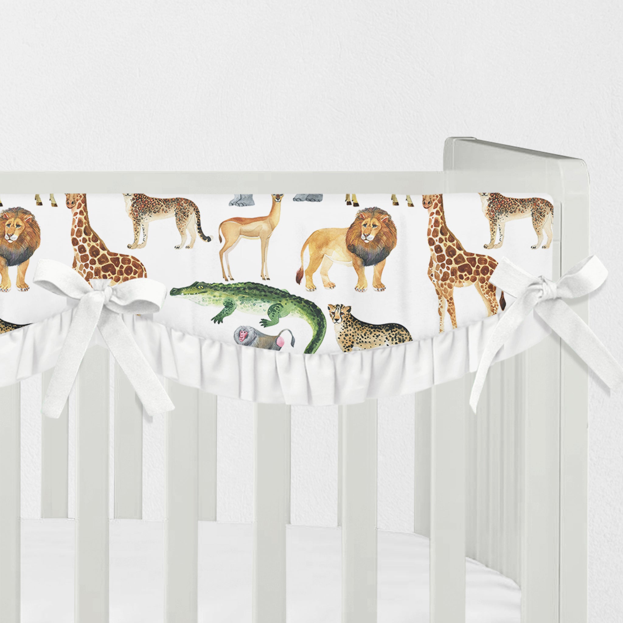 Animals Crib Rail Cover
