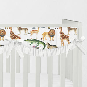 Animals Crib Rail Cover