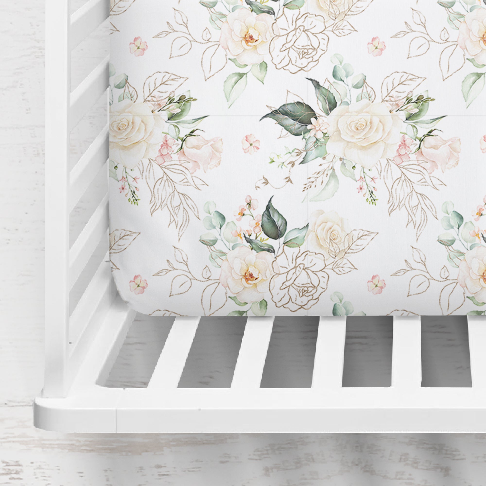 Floral Crib Sheet
