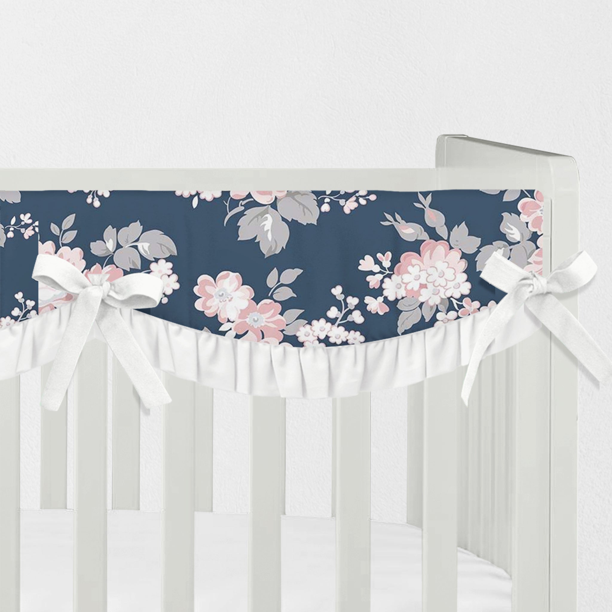 Floral Crib Rail Cover