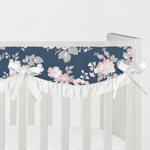 Floral Crib Rail Cover