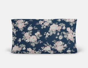 Majestic Navy Floral Changing Pad Cover
