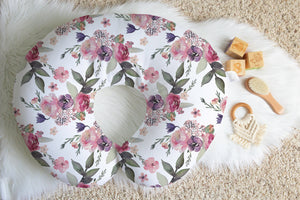 Floral Nursing Pillow Cover