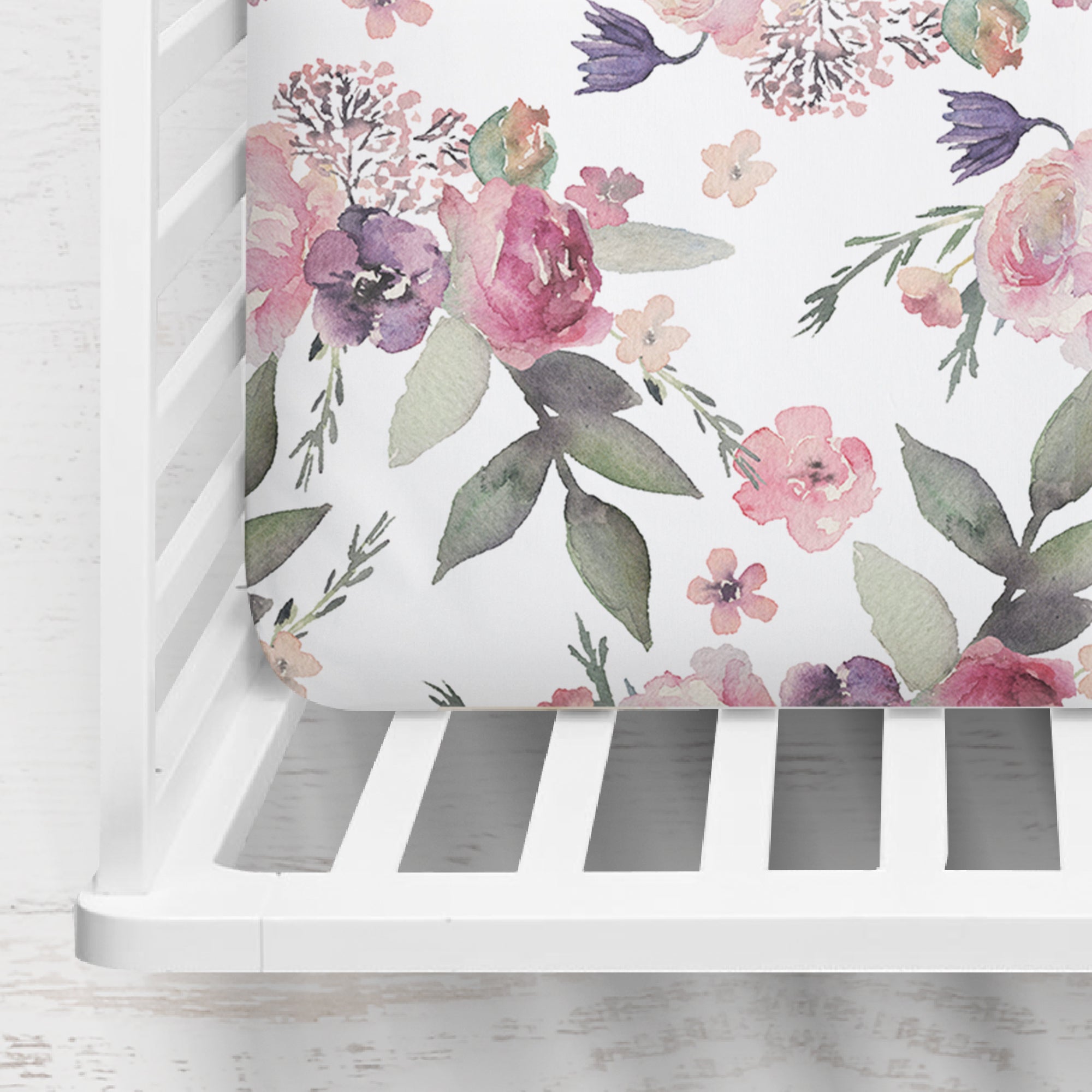 Floral Crib Sheet