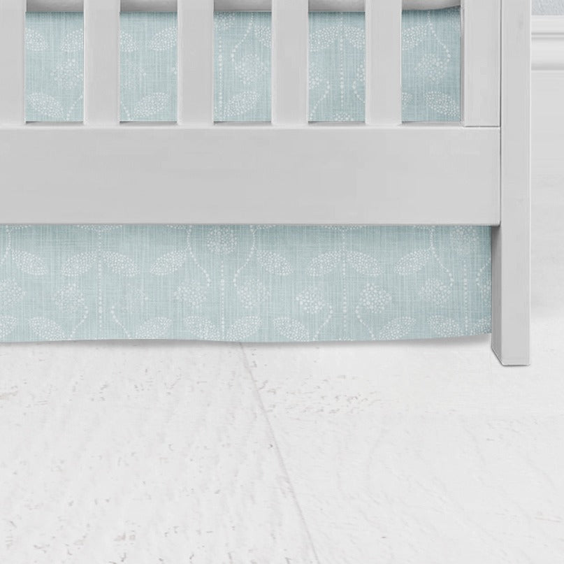 Baby Blue Crib Skirt