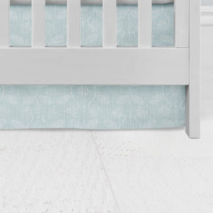 Baby Blue Crib Skirt