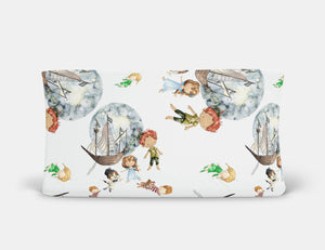 Peter Pan in White Changing Pad Cover