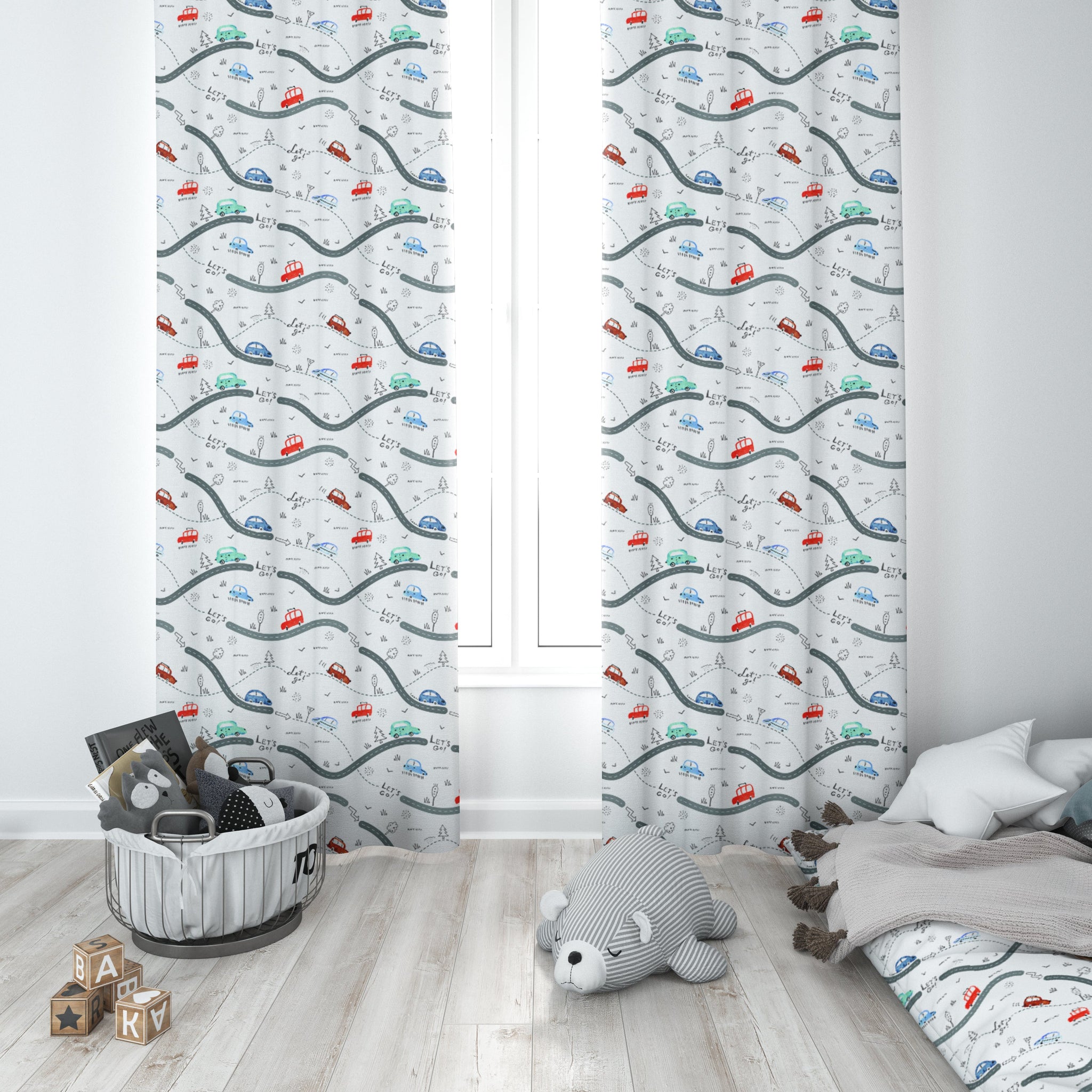 Rocco's Road Trip Curtain Panels