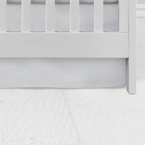 Silver Grey Crib Skirt