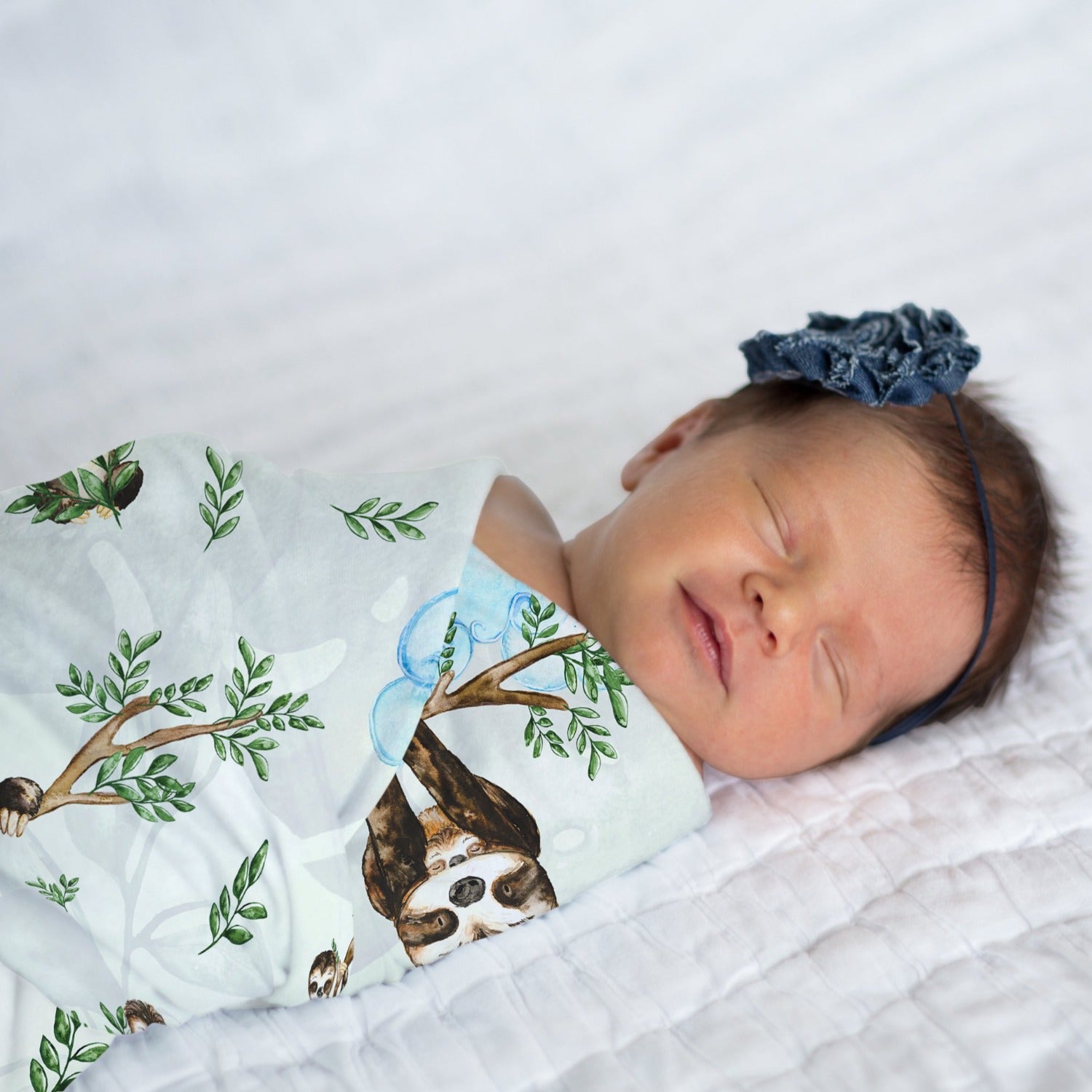Sloth Days Newborn Swaddle