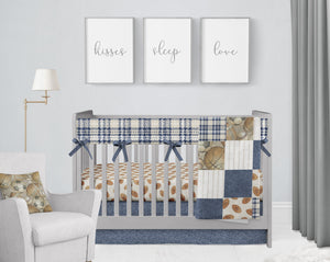 Vintage sports crib bedding online