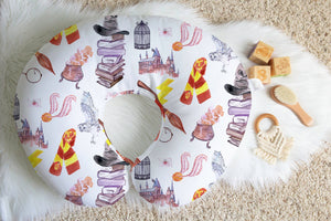 Watercolor Wizard Nursing Pillow Cover