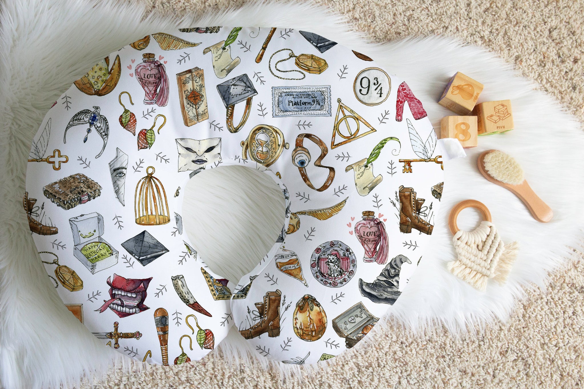 Wizard & Magic Nursing Pillow Cover
