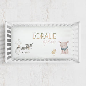 Farm Animal Crib Sheet SuiteBaby