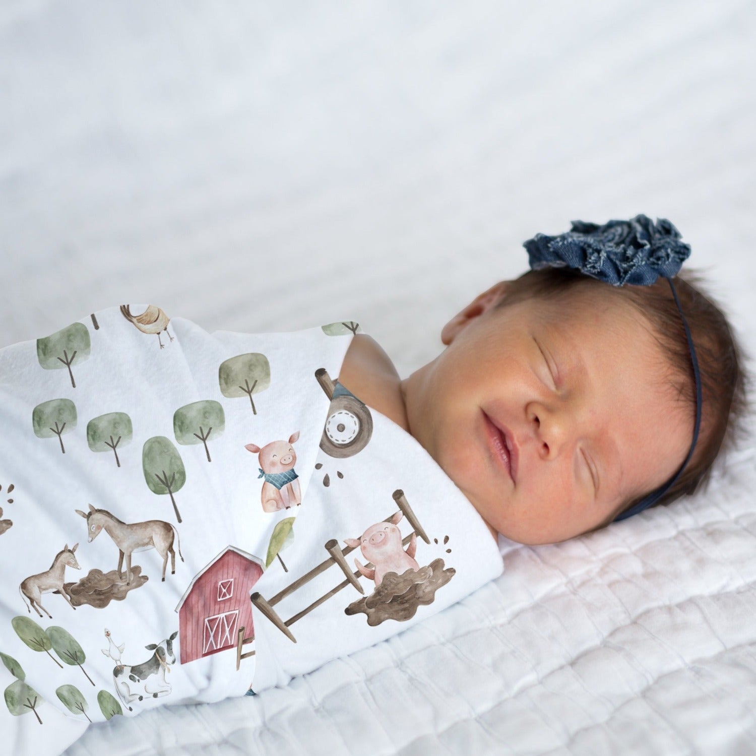 Benny's Backyard Blowout Newborn Swaddle