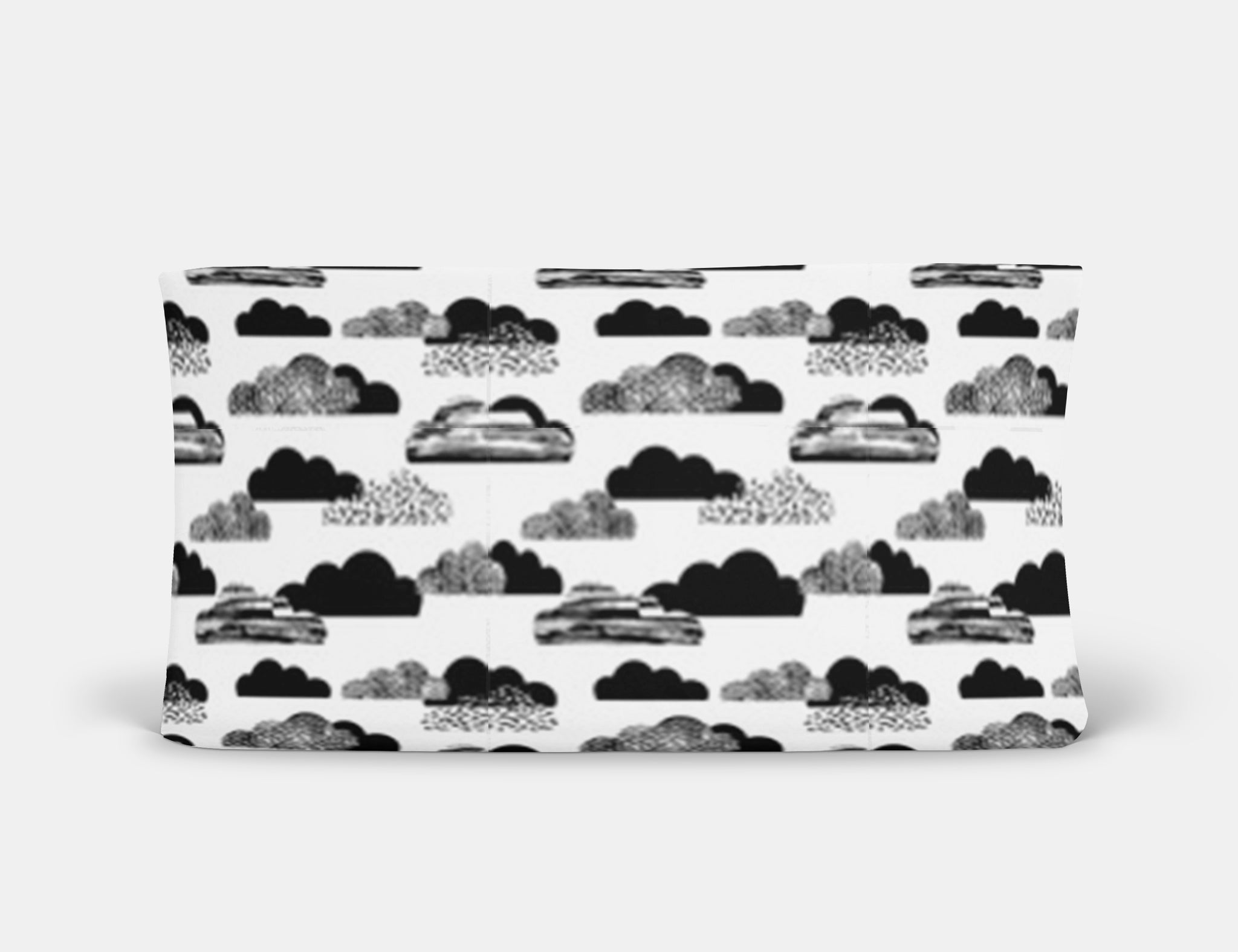 Black & White Clouds Changing Pad Cover