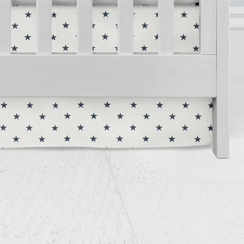 Blue Star Crib Skirt