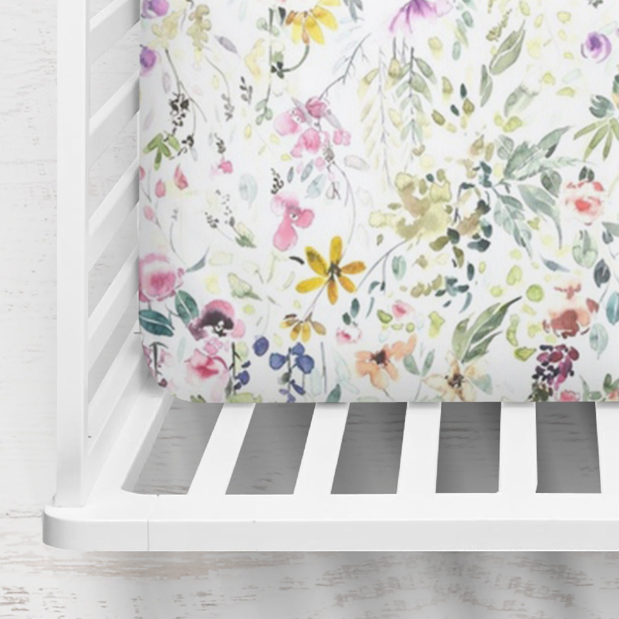 Floral Crib Sheet