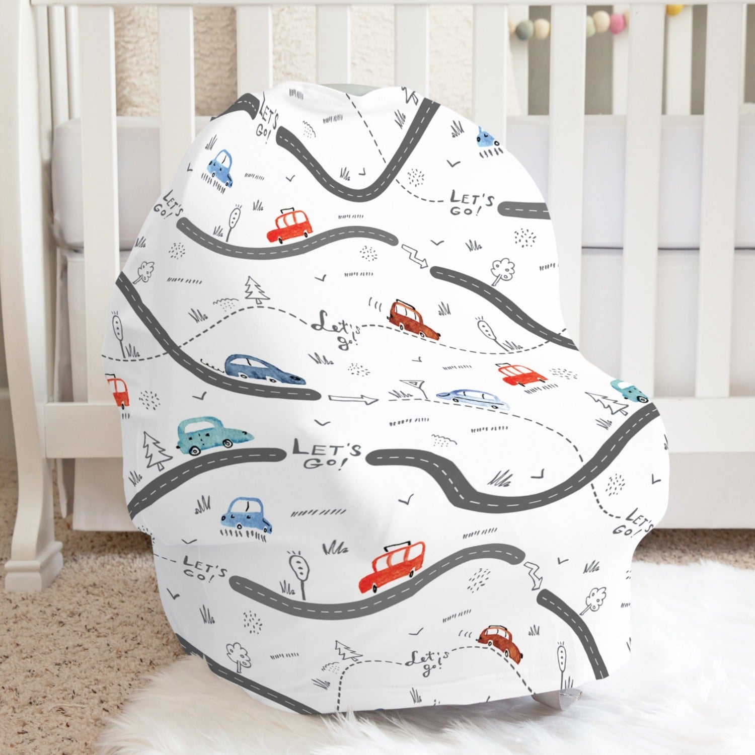 Rocco's Road Trip Nursing & Car Seat Cover
