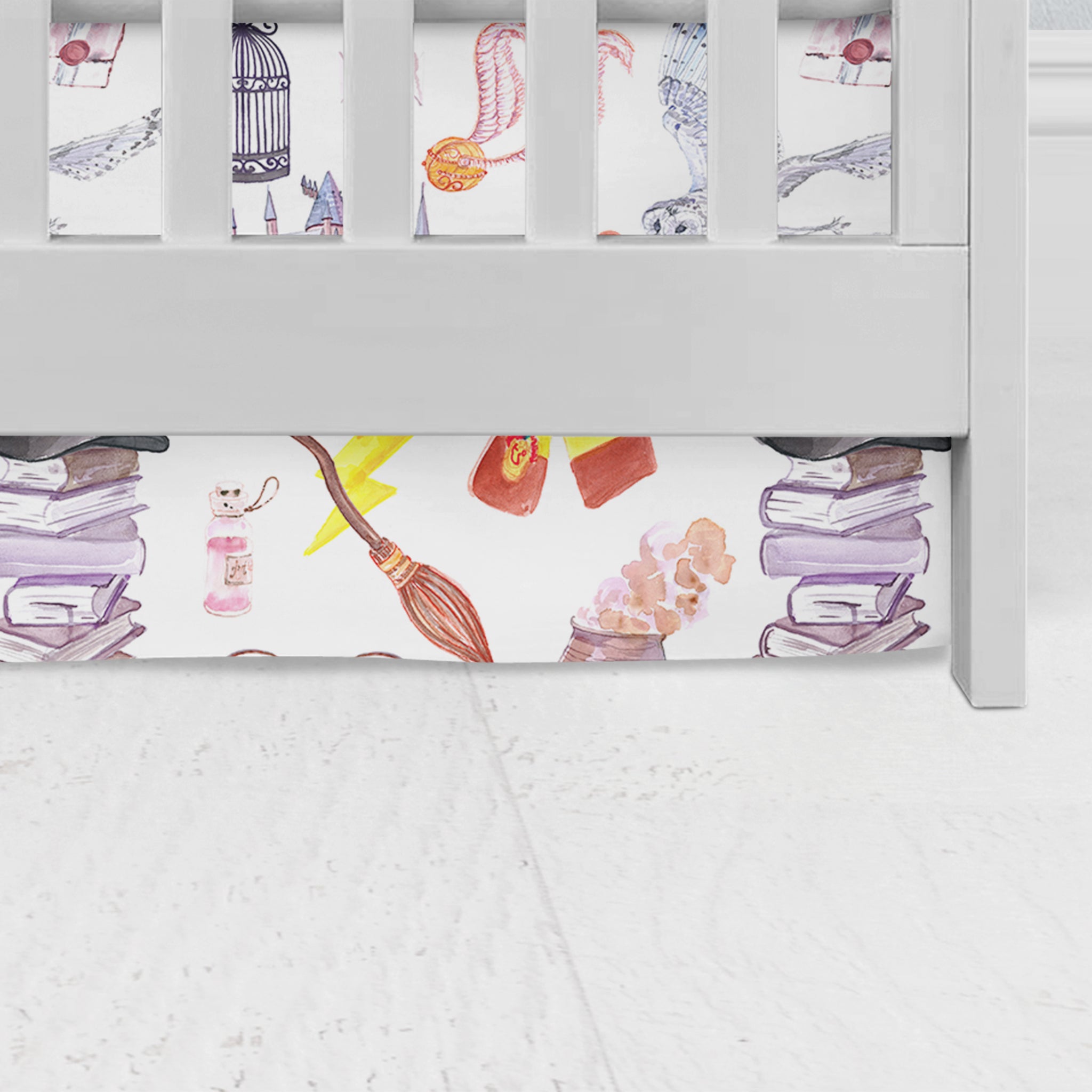 Wizard & Magic Crib Skirt
